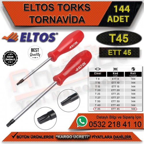 Eltos Torx Tornavida T45 (144 Adet)