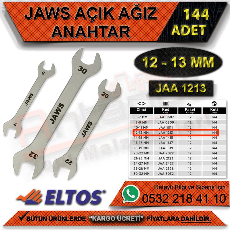 Jaws Açık Ağız Anahtar 12-13 Mm (144 Adet) - Anahtar Çeşitleri