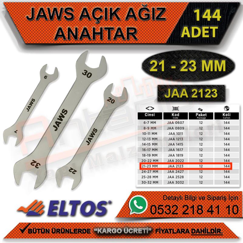 Jaws Açık Ağız Anahtar 21-23 Mm (144 Adet) - Anahtar Çeşitleri
