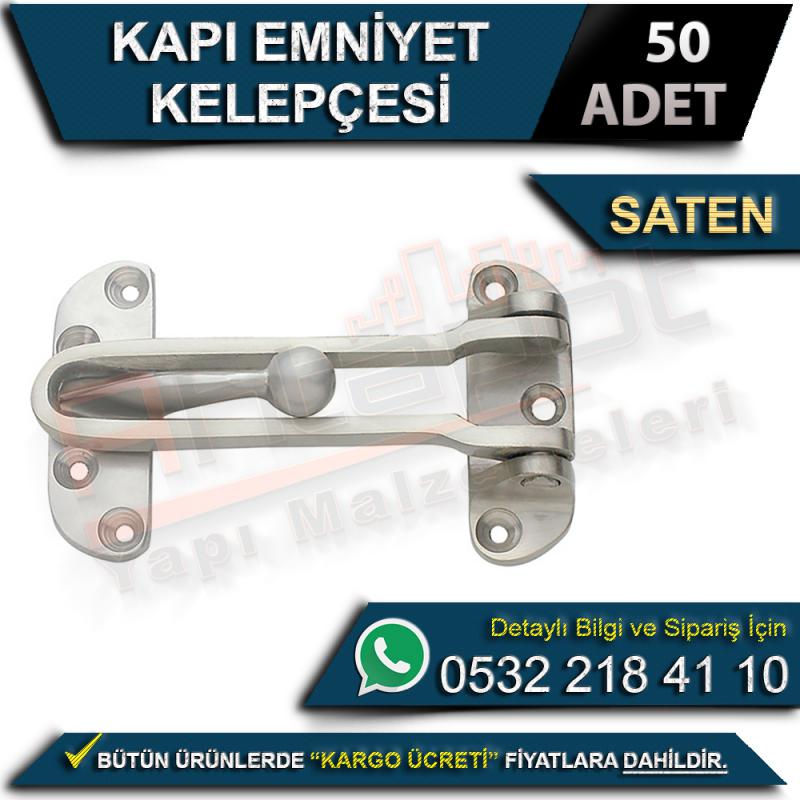 Kapı Emniyet Kelepçesi Saten (50 Adet)