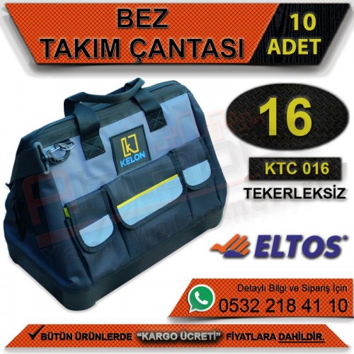Kelon Bez Takım Çantası 16 Tekerleksiz (10 Adet)