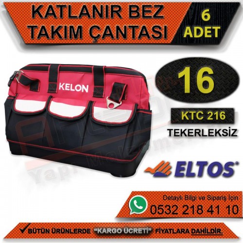 Kelon Katlanır Bez Takım Çantası 16 Tekerleksiz (6 Adet)