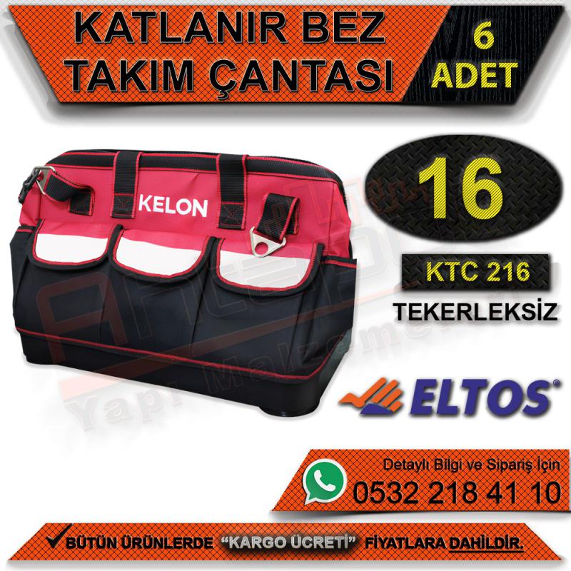 Kelon Katlanır Bez Takım Çantası 16 Tekerleksiz (6 Adet) - Mobilya Tekerlekleri