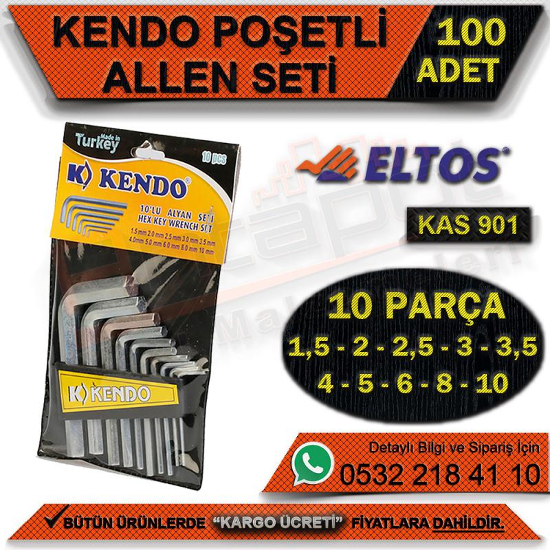 Kendo Kas900 Alyan Seti 10 Parça Poşetli (100 Adet) - El Aletleri ve Hırdavat