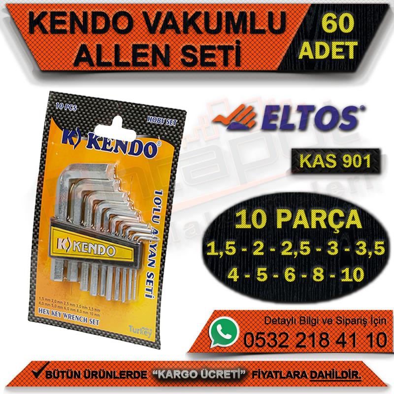 Kendo Kas901 Alyan Seti 10 Parça Vakumlu (60 Adet) - El Aletleri ve Hırdavat
