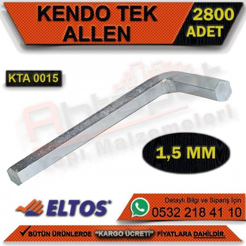 Kendo Kta0015 Tek Alyan No:1,5 Mm (Paket:2800) (Koli:22400) (22400 Adet)