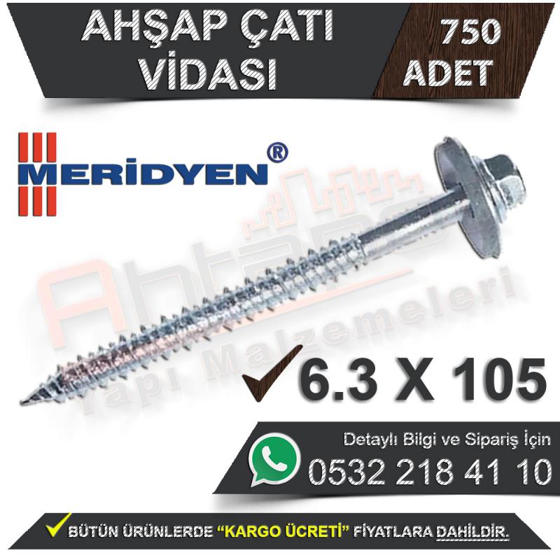 Meridyen Ahşap Çatı Vidası 6,3X105 (750 Adet)