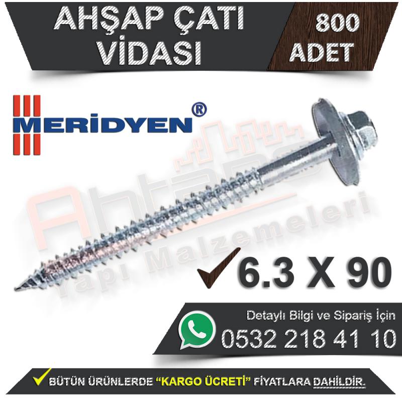 Meridyen Ahşap Çatı Vidası 6,3X90 (800 Adet)