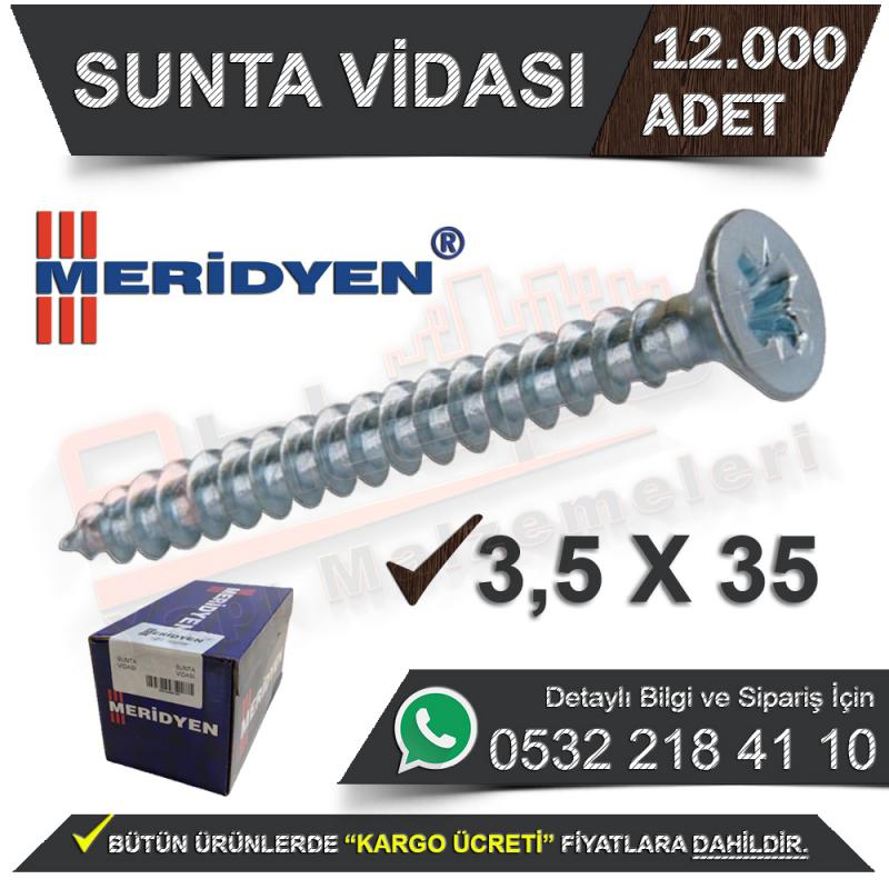 Meridyen Sunta Vidası 3,5X35 (12.000 Adet)