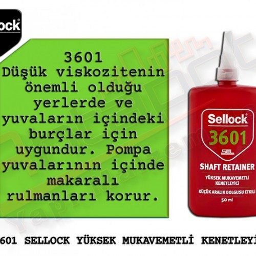 Selsil Sellock 3601 Yüksek Mukavemetli Kenetleyici 250 Ml (6 Adet)