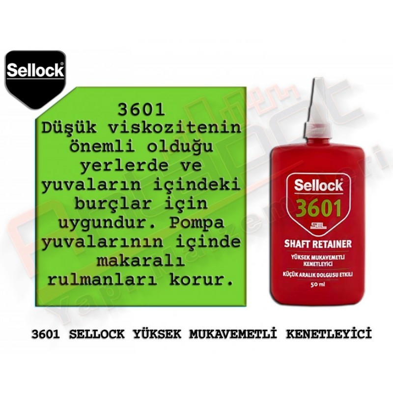 Selsil Sellock 3601 Yüksek Mukavemetli Kenetleyici 250 Ml (6 Adet)