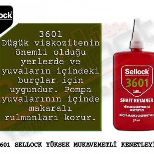 Selsil Sellock 3601 Yüksek Mukavemetli Kenetleyici 50 Ml (12 Adet)