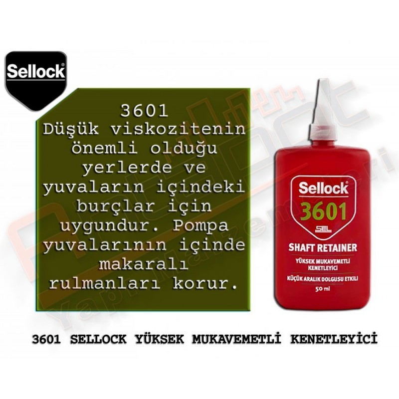 Selsil Sellock 3601 Yüksek Mukavemetli Kenetleyici 50 Ml (12 Adet)