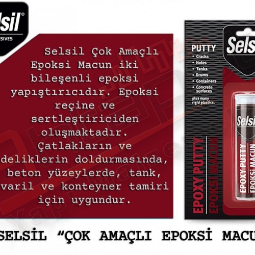  Selsil Çok Amaçlı Epoksi Macun (12 Adet)