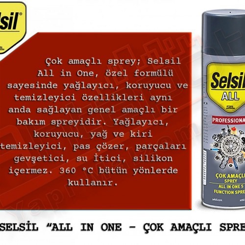 Selsil 200 ml Pas Sökücü ve Yağlayıcı Sprey (36 ADET)