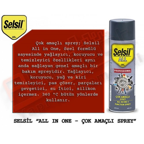 Selsil Çok Amaçlı Sprey 400 ml (24 Adet)