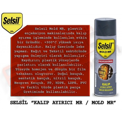SELSİL KALIP AYIRICI SPREY SİLİKONLU 400 ML (24 ADET)
