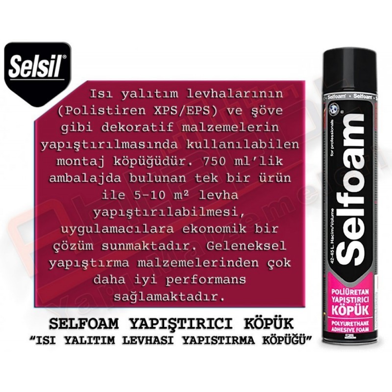 Selsil Mantolama Köpüğü 900 Gr (12 Adet)