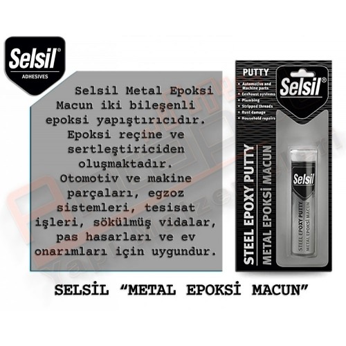 SELSİL METAL YAPIŞTIRICI EPOKSİ MACUN (12 ADET)
