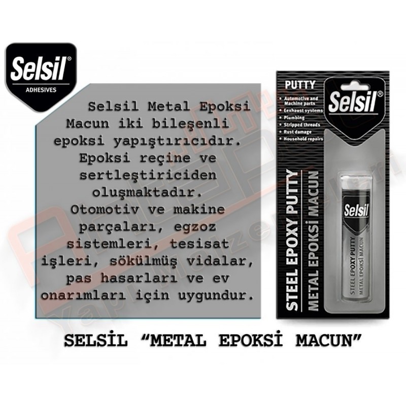 Selsil Metal Yapıştırıcı Epoksi Macun (12 Adet)