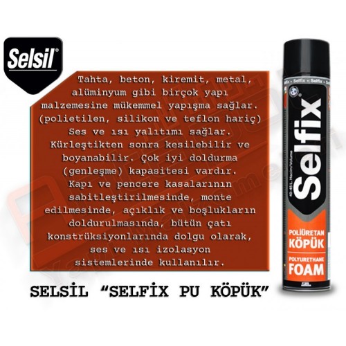 SELSİL SELFİX PU KÖPÜK 750 GR (16 ADET)
