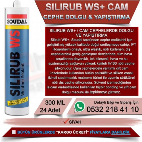 SOUDAL Silirub SC Küf Önleyici Duşakabin Silikonu (Beyaz, 310ml) - 30 Adet