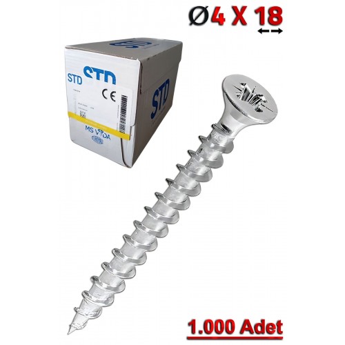 STD 4,0x18 Sunta Vidası (1.000 Adet)