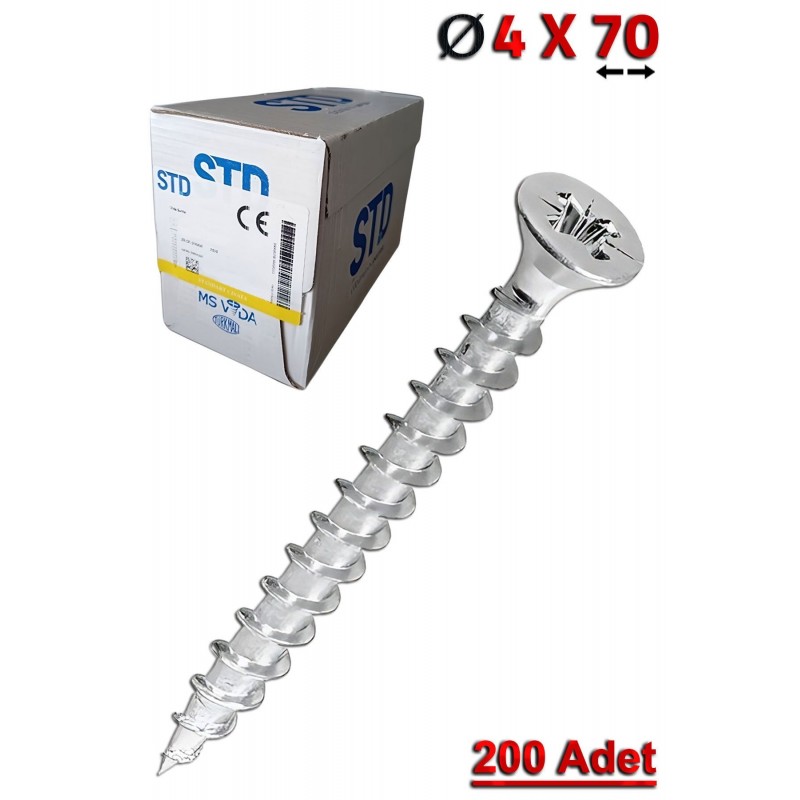 STD 4,0x70 Sunta Vidası (200 Adet)