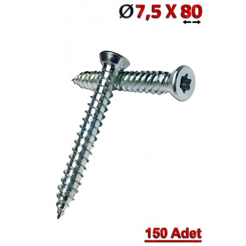 STD 7,5x80 Buldex Beton Vidası (150 Adet)