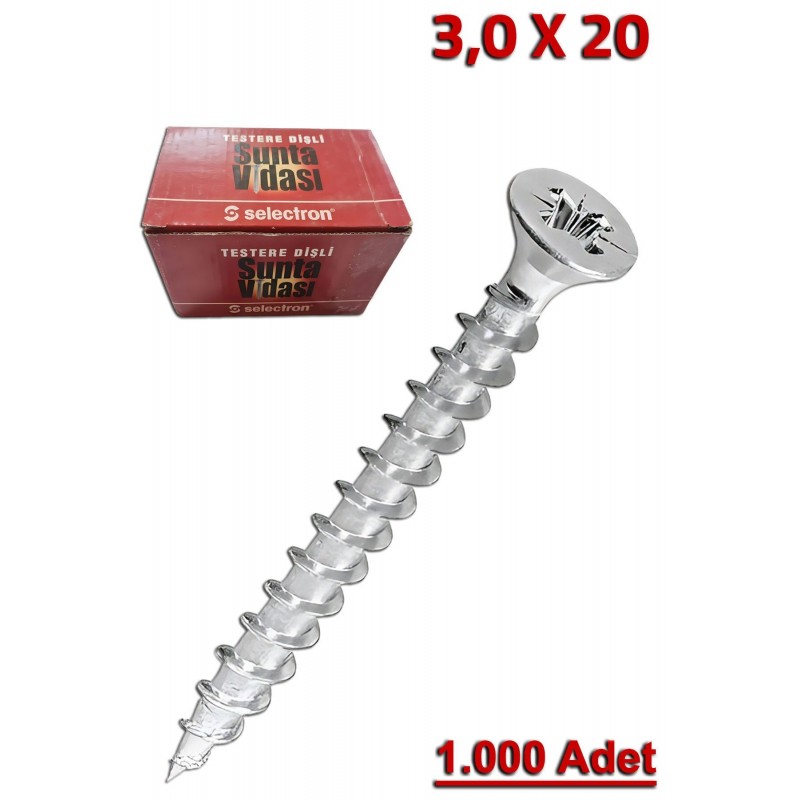 Selectron 2,5x18 Sunta Vidası (1.000 Adet)