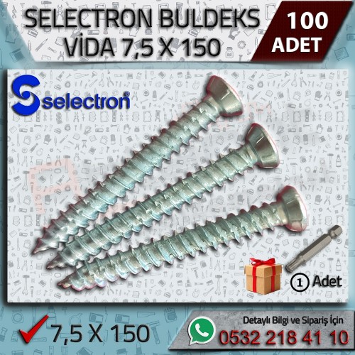 Selectron 7,5x80 Buldeks Vida (150 Adet)