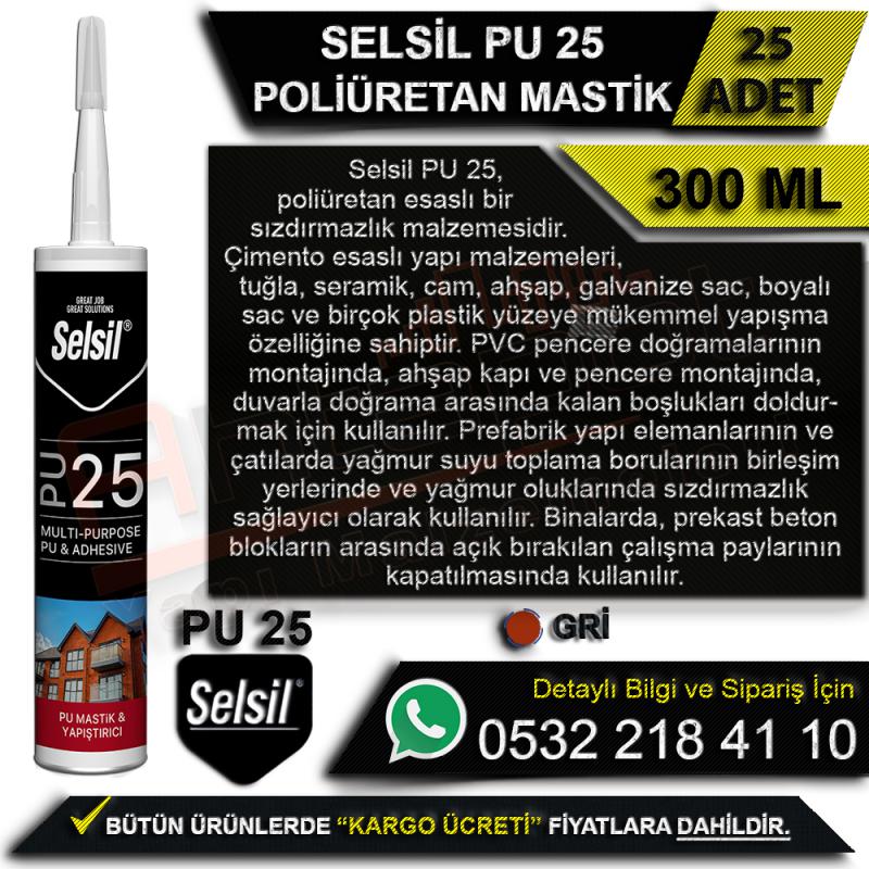 Selsil Poliüretan Montaj Köpüğü 845 Gr Pipetli (16 Adet) -
