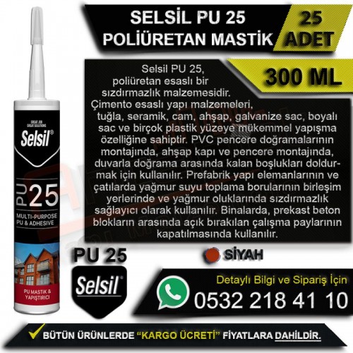Selsil Poliüretan Montaj Köpüğü 845 Gr Tabancalı (16 Adet)