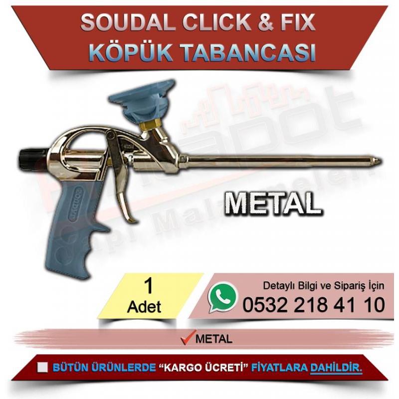Soudal Köpük Tabancası (Clıck&Fıx-Metal) Mavi