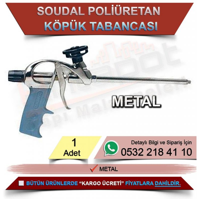 Soudal Pu Köpük Tabancası Metal Mavi