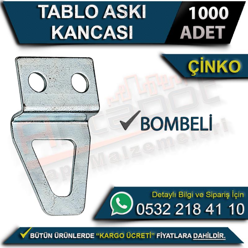 Tablo Askı Kancası Bombeli Çinko (1000 Adet) - Askı Kancaları