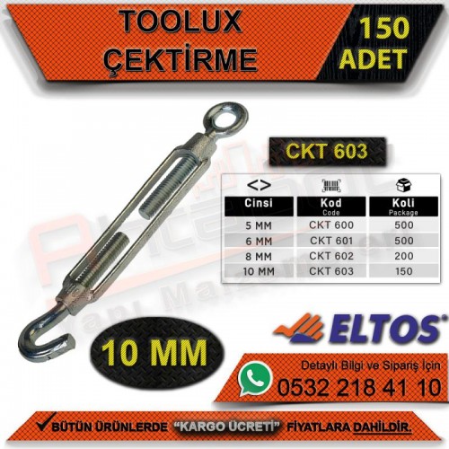 Toolux Çektirme 10 Mm (150 Adet)