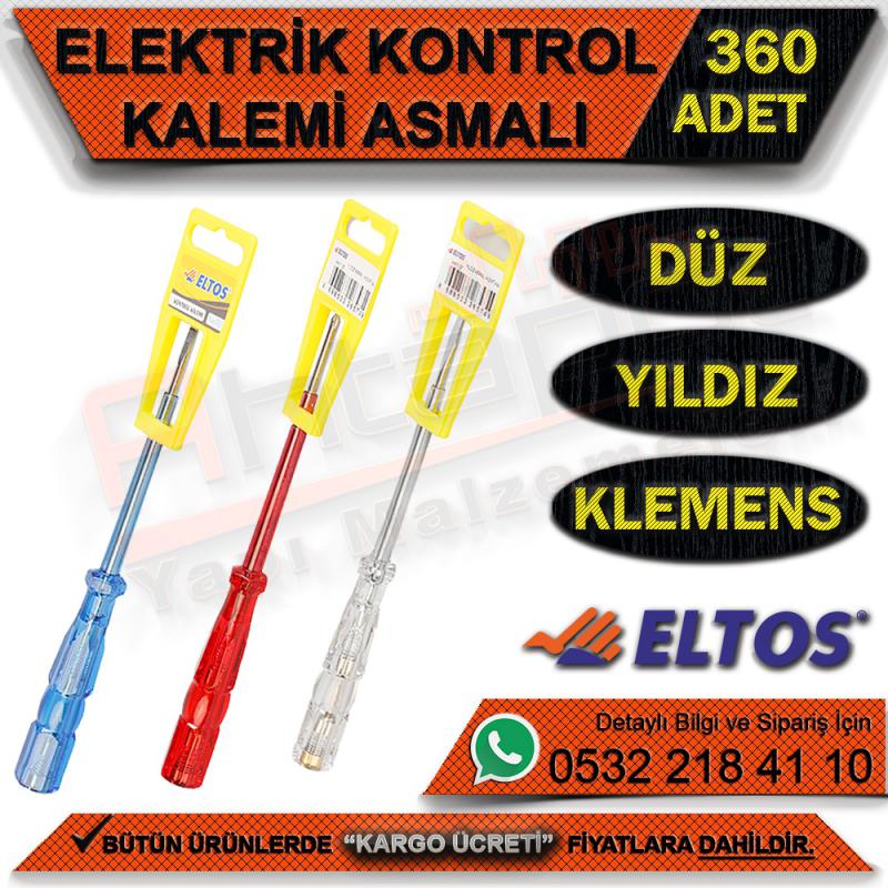Eltos Kkd131 Kontrol Kalemi Düz Uçlu - Asma Aparatlı (360 Adet) - El Aletleri ve Hırdavat