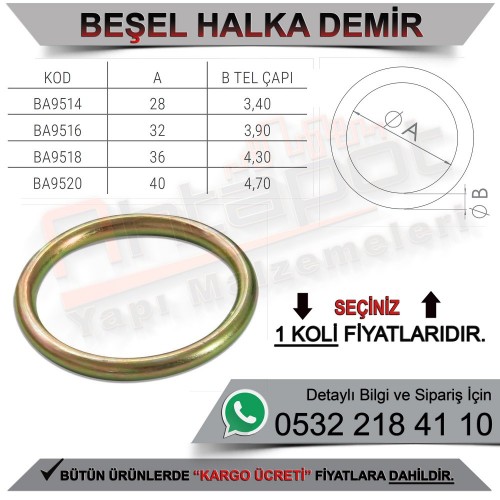 Beşel BA9514 Halka No:14 (2400 Adet)