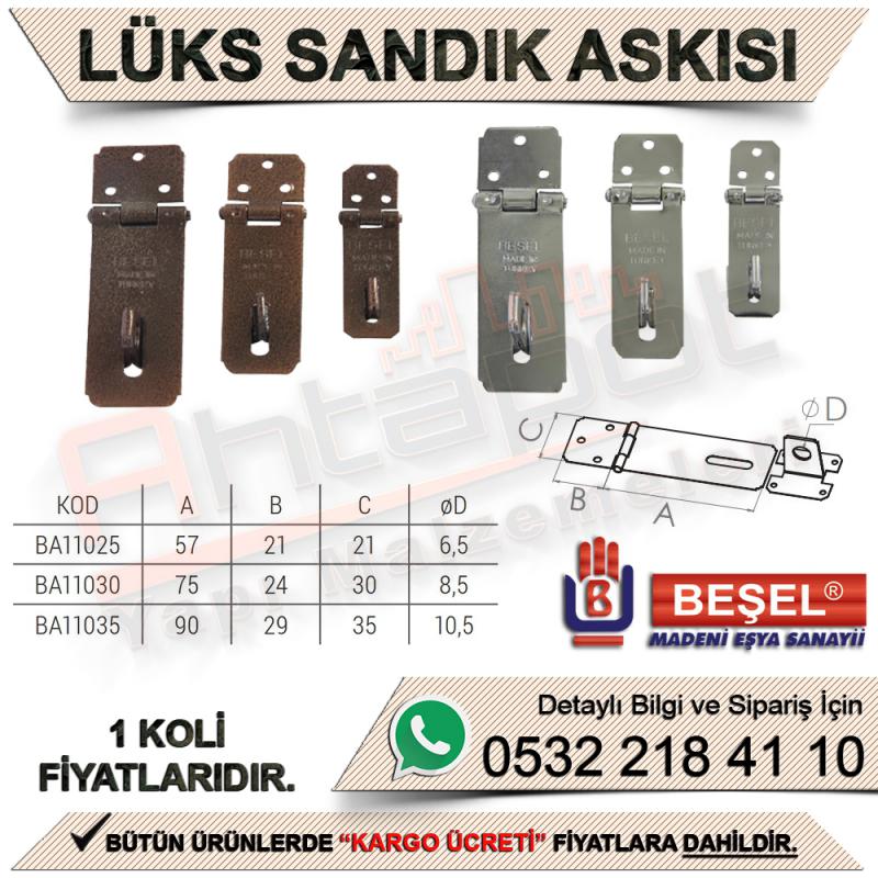 Beşel BA11025K Lüks Sandık Askısı Krom Kaplama No:25 (576 Adet) - Mobilya Hırdavat