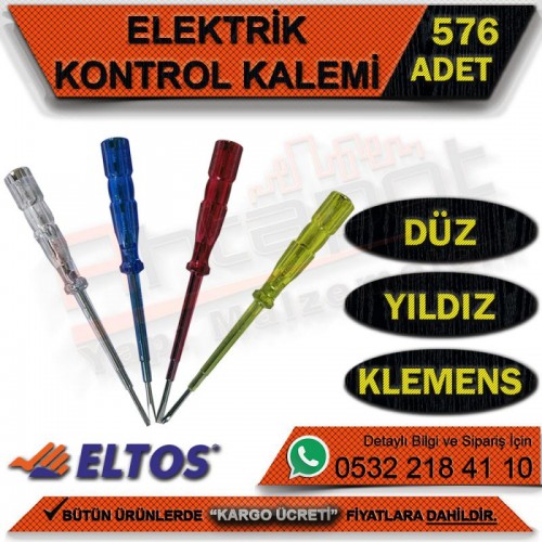 Eltos Kkd130 Kontrol Kalemi Düz Uçlu (576 Adet)
