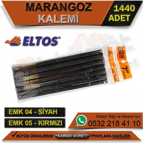 Eltos Emk004 Marangoz Kalemi Siyah (1440 Adet)