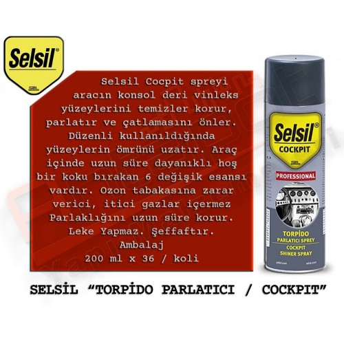 SELSİL PAS SÖKÜCÜ VE YAĞLAYICI SPREY 200 ML (36 ADET)