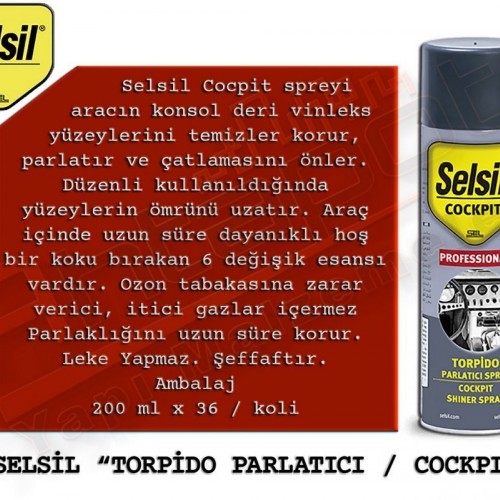 Selsil Pas Sökücü Ve Yağlayıcı Sprey 200 Ml (36 Adet)