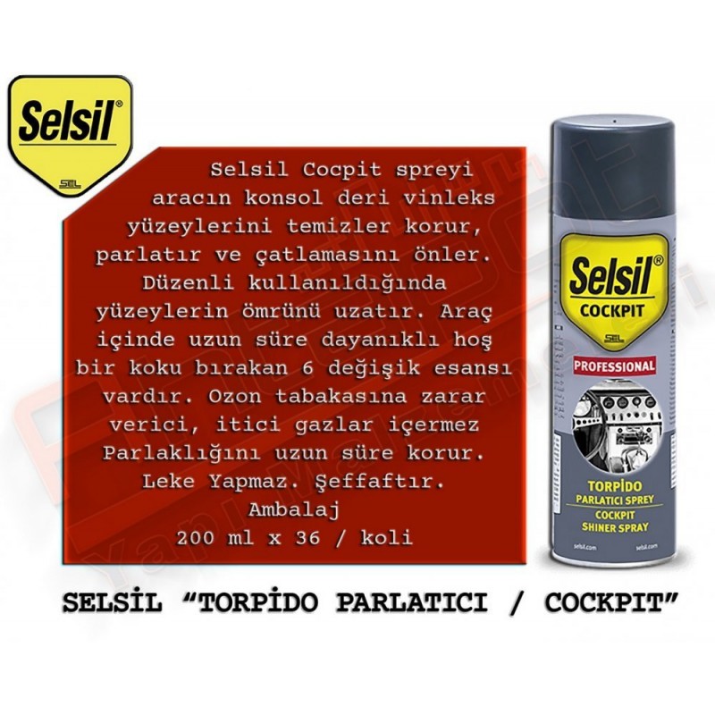 SELSİL PAS SÖKÜCÜ VE YAĞLAYICI SPREY 200 ML (36 ADET) - Sprey Çeşitleri