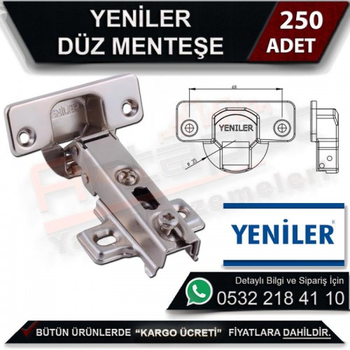 Yeniler Düz Menteşe (250 Adet)