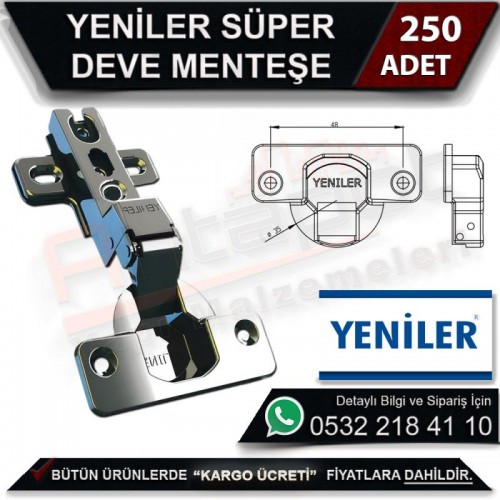 Yeniler Süper Deve Menteşe (250 Adet)