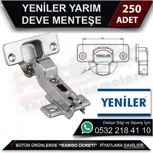 Yeniler Yarım Deve Menteşe (250 Adet)
