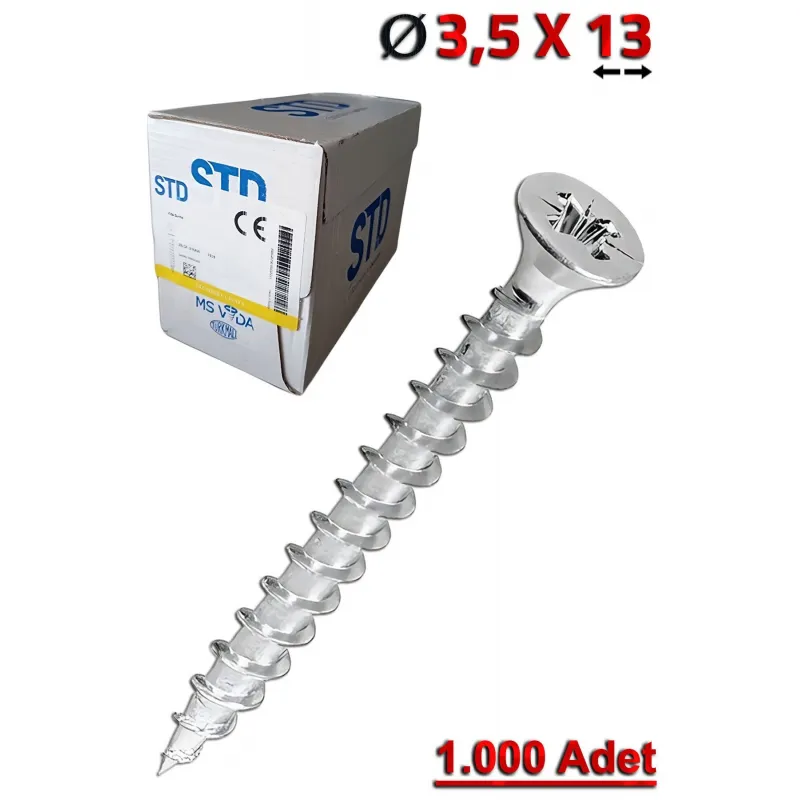 STD 3,5x13 Sunta Vidası (1.000 Adet) -