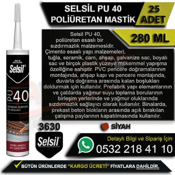 SİLİKON VE MASTİK Çeşitleri